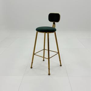 Light Luxury bar Chair Ins Simple Internet Celebrity bar <strong>Stool</strong> Front Desk Coffee Restaurant Casual Backrest <strong>High</strong> <strong>Table</strong> <strong>Stool</strong> - Product Image 1