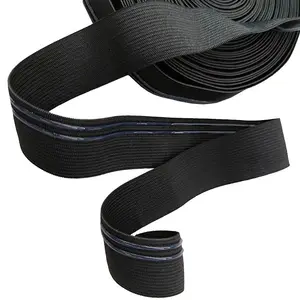 Spor elastik dokuma için iki satır tutucu elastik bant silikon streç bant