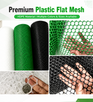 Filet plat en plastique HDPE 100% vierge, stabilisé aux UV, en rouleau extrudé, pour clôture de ferme avicole et barrière de jardin