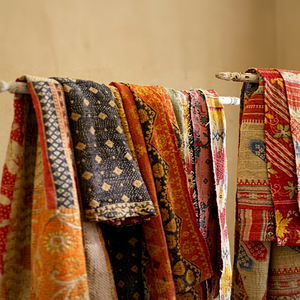 Indian Product Home Decor <b>Vintage</b> Cotton Ethnic Throw Sari <b>Quilt</b> - Product Image 1