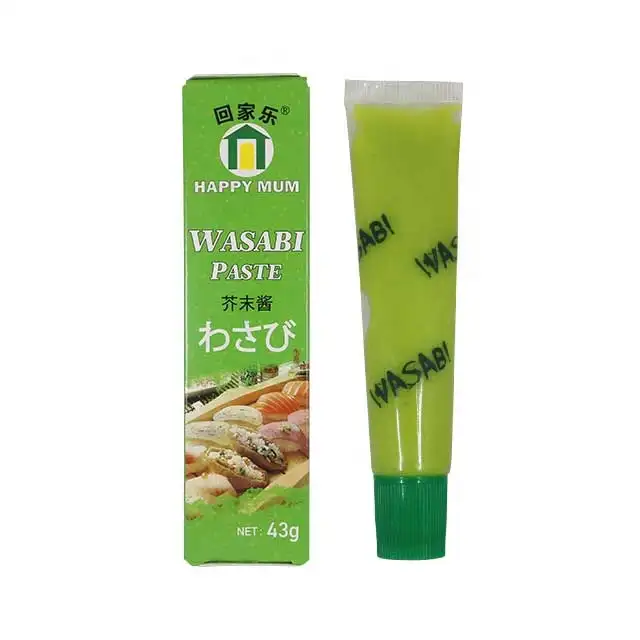 BRC Halal prezzo all'ingrosso all'ingrosso 43g salsa di senape in pasta di Wasabi giapponese per Sushi