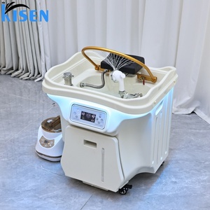 Lavabo Portátil Kisen para Masajes Japoneses, Equipo de Salón de Belleza, Lavacabezas de Plástico, Sin Plomería, con Dos Tanques de Agua - Product Image 4