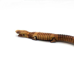 HOYE <strong>CRAFTS</strong> Wooden <strong>Model</strong> Toy Craft Simulation Crocodile Wooden Crocodile <strong>Model</strong> 30Cm to 60Cm - Product Image 3