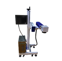 Machine de marquage laser pour tuyaux et câbles en plastique PVC Gravure en aluminium Marqueur laser volant avec bande transporteuse