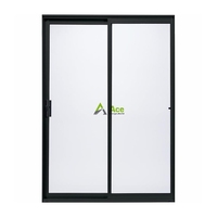 Ace portes coulissantes en verre, serrure de porte coulissante cadre en aluminium, porte coulissante en verre, armoire avec miroir