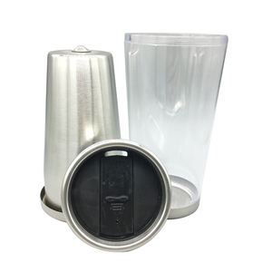 20oz personnalisé Logo flamants roses plage Souvenir vide métal acier inoxydable voyage tasse à café - Product Image 6