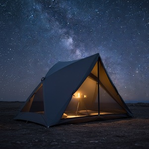 <span class=keywords><strong>Tente</strong></span> <span class=keywords><strong>familiale</strong></span> à ouverture rapide, imperméable, coupe-vent, portable, pliable, facile à monter, grande capacité, en tissu Oxford, deux chambres - Product Image 4