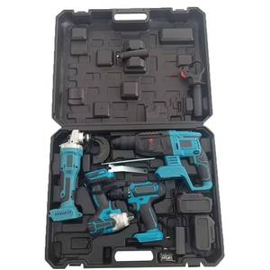 Perceuse sans fil STEELTREKS 21V, kit batterie sans fil, moteur sans balais, clé à chocs, meuleuse d'angle - Product Image 2