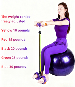 Chất Lượng Cao Nhà Tập Thể Dục Đàn Hồi TPE Chân Bàn Đạp Kháng Ban Nhạc Ngồi-up Kéo Sợi Dây Thừng Cho Tập Thể Dục - Product Image 3