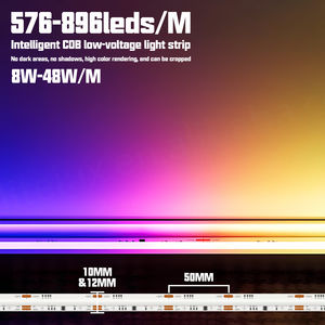 Tira de LED COB WS2811 direccionable, color de ensueño, DC12V/24V, PCB de 10mm/12mm, 720 LED/m, flexible, inteligente, SPI Pixel COB - Product Image 3