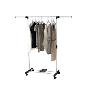Plastic Drying Rack Drying Rack Mobile Stand Hanger Vertical Plastic Folding Drying Clothes Rack Double Pole Cloth Rack