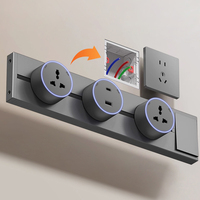 Prise de courant industrielle robuste de haute qualité à 4 prises avec interrupteur et USB pour prises UK, US, EU, montage mural