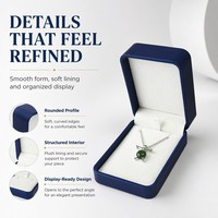 Luxuriöse Handgefertigte Kunststoff-Leder Schmuckverpackungsbox Anpassbare Farbe Logo Größe für Ringe Ohrringe Halsketten Armbänder
