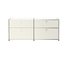 مجموعة خزانة حديثة من وحدات الفولاذ المقاوم للصدأ في العصور الوسطى مع بابين - Product Image 3