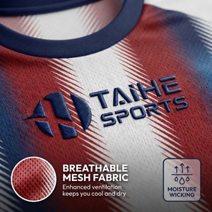 Maillot de football international avec impression par sublimation, maillot de football mondial, kit pour joueurs et supporters, maillot classique avec numéro et nom - Product Image 2