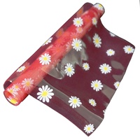 Rouleau de film TPU laminé personnalisé avec logo Daisy, transparent, fluorescent, écologique, imperméable, thermoscellable, haute élasticité, pour voiture
