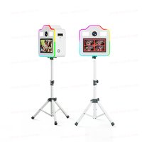 Boîte photo populaire et économique de 15,6 pouces avec trépied, éclairage RGB intégré, trou de flash réservé et flight case