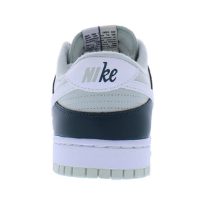 Nike Dunk ต่ำย้อนยุคพรีเมี่ยมของผู้ชายรองเท้าฟิตเนสรองเท้าเดินในป่าลึก/สีขาว/สีเงินอ่อน-100% ของแท้ - Product Image 4