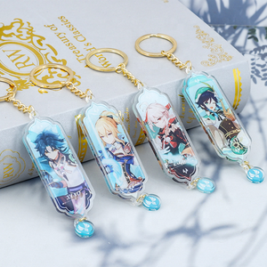 Keyring nhà sản xuất bán buôn tùy chỉnh nhự<span class=keywords><strong>a</strong></span> acrylic Key chainpersonalized in ấn logo Anime Keychain - Product Image 4