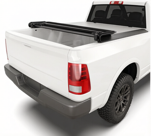 Cubierta de lona rígida de aluminio JIZHENG, triple plegable, con cerradura para la puerta trasera, impermeable, compatible con <span class=keywords><strong>Dodge</strong></span> Ram 1500/2500/3500 F150 (2002-2026) 8 pies - Product Image 1