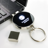 Grosir kustom Usb Flash Disk 8gb 64gb 128gb Memoria Usb Pen Drive 2.0 3.0 kecepatan tinggi Pendrive logam bercahaya USB flash drive
