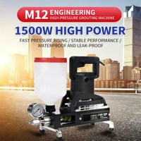 Machine à injecter du polyuréthane et du polyurée haute pression M12, moteur portable, haute efficacité pour l'étanchéité des bâtiments et l'arrêt des fuites