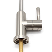 Robinet filtrant à col de cygne Robinet d'eau potable directe en nickel brossé Traitement de l'eau Robinet d'eau pure