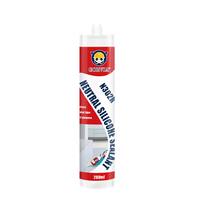 Scellant silicone neutre GORVIA N302R 300 ml, adhésif imperméable pour verre, fenêtres et surfaces en bois