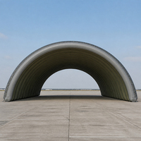 Tente arche gonflable géante, structure à colonnes d'air pour entrepôt temporaire et stockage industriel