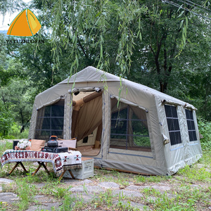 Tente <span class=keywords><strong>de</strong></span> <span class=keywords><strong>camping</strong></span> gonflable <span class=keywords><strong>de</strong></span> luxe grand format 12,96 m² portable, imperméable, en tissu Oxford, pour l'extérieur, durable, installation rapide - Product Image 3