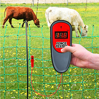 Testeur de tension numérique 500-14000V, détecteur de clôture électronique pour le contrôle des clôtures de pâturages, fermes, bétail et usage domestique