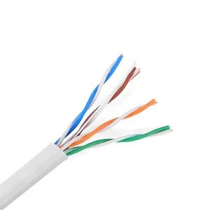 Kabel jaringan HARGA TERBAIK 50m 100m kabel lan UTP CAT5 untuk Internet dengan kepala kristal