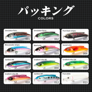 Leurre <span class=keywords><strong>de</strong></span> pêche coulant OEM pour eau salée 140mm 70g, leurre rigide type <span class=keywords><strong>crayon</strong></span> coulant Flash pour thon GT et pêche en mer, appât nageur artificiel - Product Image 5