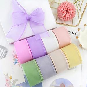 Nouvel Arrivage Ruban en Organza à Bord Picoté Fantaisie de 2,5 cm pour Volants de Jupe de Tutu de Ballet 10 Yards/Rouleau - Product Image 1