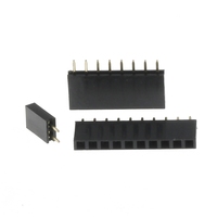 Conector de pinos de una sola fila, tipo hembra, paso de 2.54mm, 1*2p 3p 4p 5p 6p 7p 8p 9p 10p 12p 14p 16p 18p 20p 22p 40p