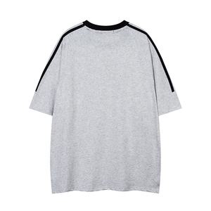 T-shirts surdimensionnés à col rond pour hommes, design personnalisé, 100% coton, tricoté Vantage, poids lourd, logo imprimé à l'écran - Product Image 2