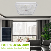 Lámpara de Techo LED Solar para Exteriores, Cuadrada, de 40, 60, 100, 200, 300W, con Control Inteligente, Color Blanco, Zhongshan 2026