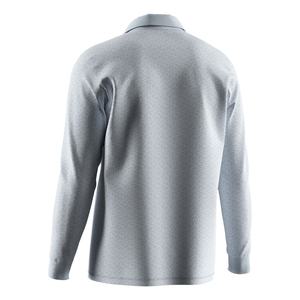 Camiseta Casual Ecológica Sublimada, Camiseta Blanca de Manga Larga Tipo Polo para Hombre con Cierre y Cuello Alto - Product Image 2