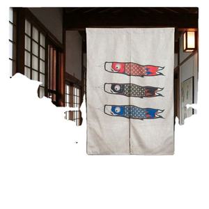 Cortina de Tela Opaca para Puerta de Cocina o Baño, Estilo Japonés, con Impresión Personalizada, de Lino, Media Cortina, Venta Caliente 2024 - Product Image 2