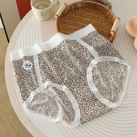 Celana Dalam Wanita Plus Size High Waist SMOOTH, Motif Leopard Polka Dot untuk Sehari-hari, Antibakteri 10A, Bernapas, Ramah Lingkungan