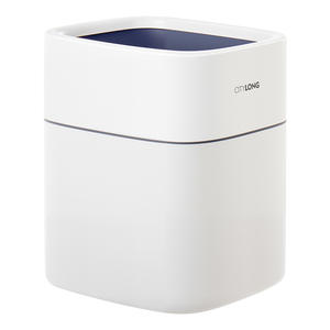 Cubo de Basura Cuadrado Citylong Blanco 3072, Contenedor de Residuos Interior para Hogar, Cocina, Sala de Estar - Product Image 1