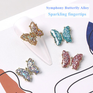 Diamantes de Cristal Brillantes para Uñas, Mariposas 3D en Movimiento, Adornos de Mariposas para Arte de Uñas, Venta al Por Mayor - Product Image 5