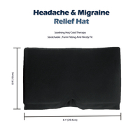 Soulagement de la migraine Gel Ice Cap Réutilisable Refroidissement Maux de tête Pack de glace pour la tension Stress Hangover Puffy Eyes Soft Cold Therapy HeadWrap