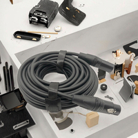 Câble audio HiFi blindé tressé en cuivre nu avec logo OEM, 3,5 mm Aux vers 6,5 mm vers XLR mâle-femelle, pour microphone