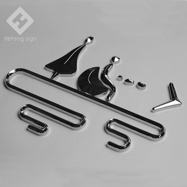 Custom Mirror Stainless Steel Male Female Toilet Sign Metal Washroom Toilet Door Sign