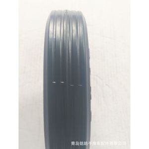 Rueda de Goma Sólida de 6 x 1.5 Pulgadas con Banda de Rodadura Firme, Industrial, de Alta Resistencia, Color Gris - Product Image 3