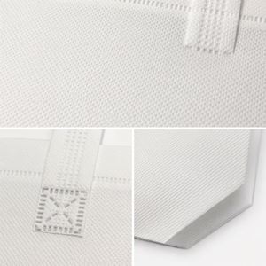 Sac à emporter non tissé de qualité alimentaire, thermosoudé, à fond incliné, avec logo personnalisé, réutilisable, pour restaurants, tailles S, M, L, vente en gros - Product Image 2