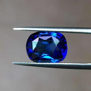 Zafiro azul real natural de Sri Lanka de 4.12 quilates, certificado por AIGS, corte cojín, piedra suelta de 10.35*8.27 mm para engaste en joyería. - Product Image 5