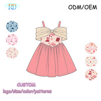 Robe Tutu d'été Ruidian pour petites filles, jupe débardeur personnalisée à imprimé Cowgirl Western, tenue décontractée pour anniversaire de tout-petits