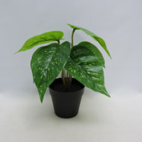 Plante Artificielle Moderne en Pot, Végétation Artificielle en Plastique Vert, Écologique, Durable, Toucher Naturel Réaliste, Marque BESCO